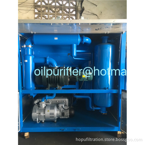 Carbinet Transformer Oil Regeneration Plant, Enclosed Power Sector Oil Purifier, Oil Purification machine IP56 protect